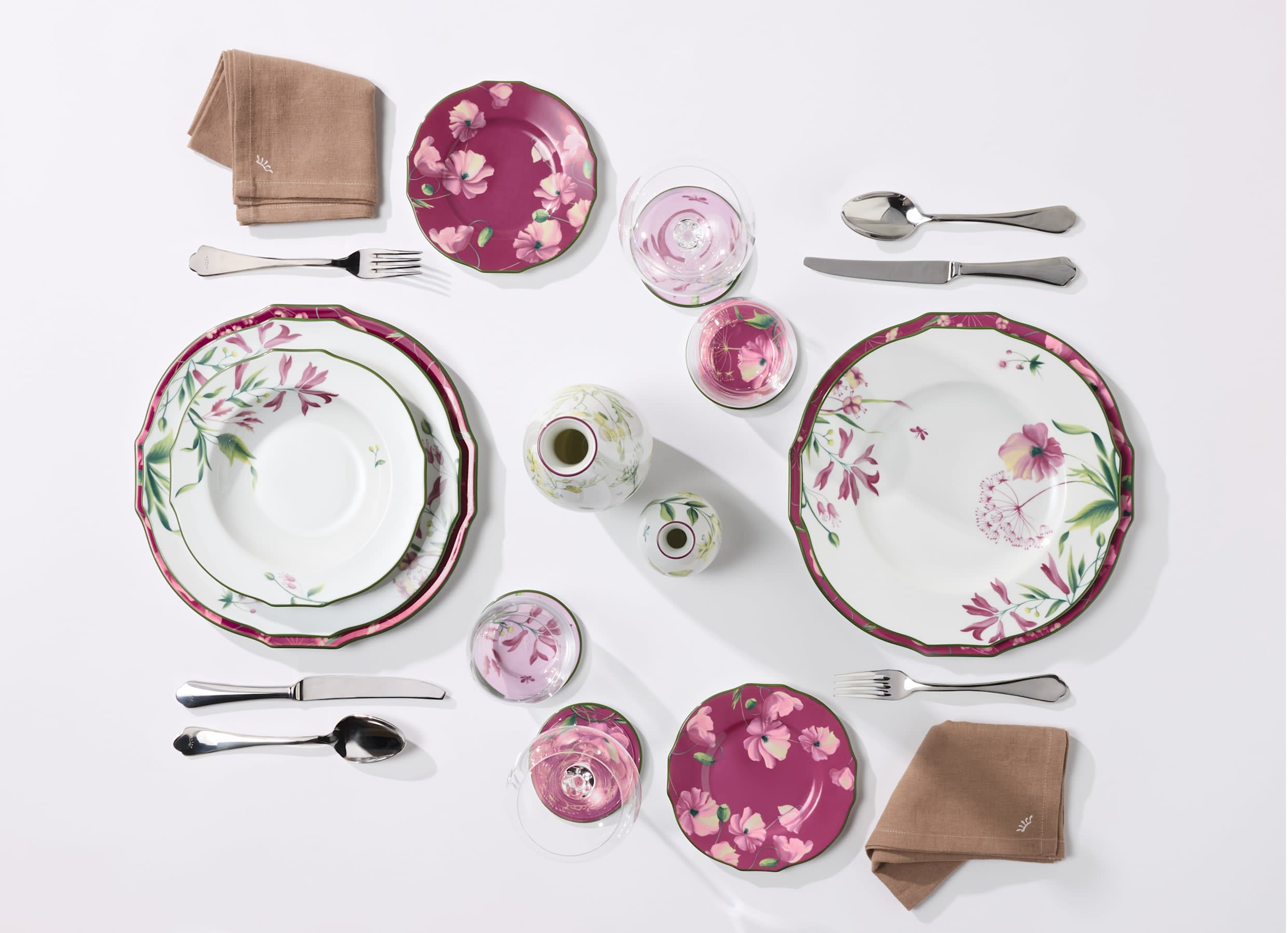 Flat plate Malva pink | Florenza | GINORI 1735